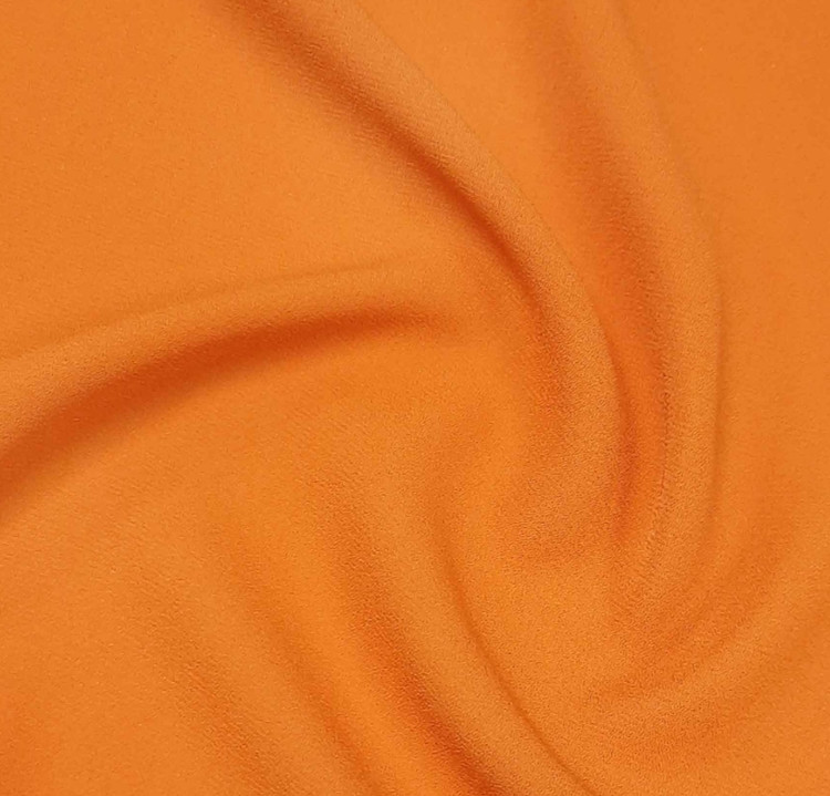 پارچه حریر کرپ نارنجی