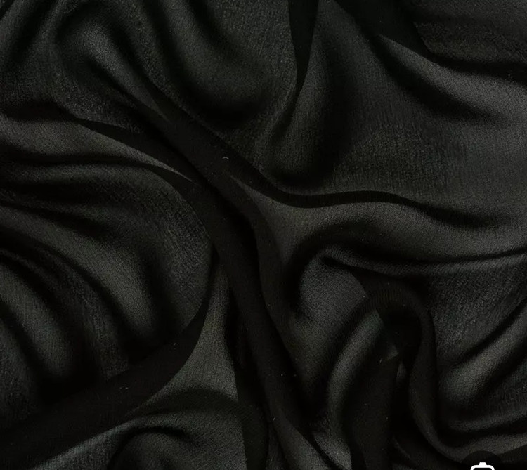 پارچه حریر مشکی عرض ۱۵۰
